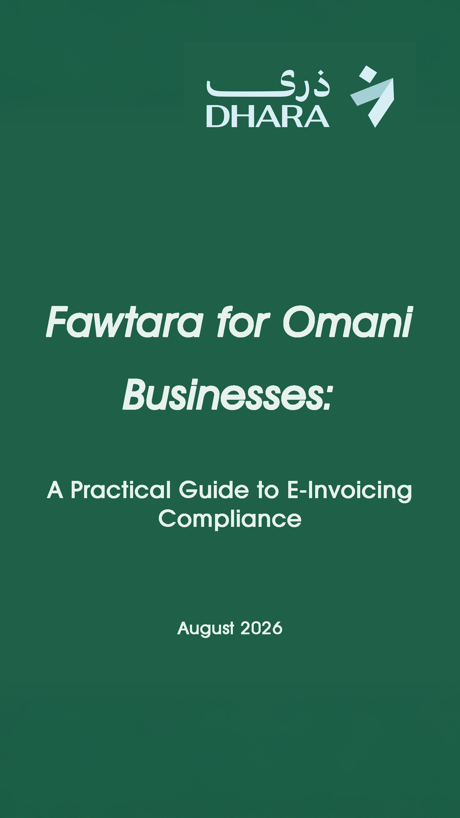 Cover of the Fawtara guide for Omani businesses
